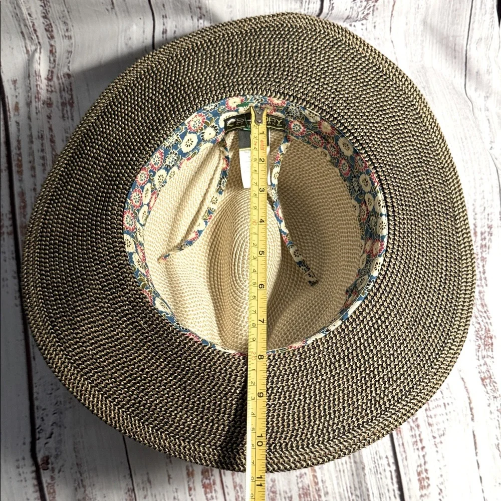 Sunday Afternoons Cream and Brown Wide Brimmed Fedora Hat Medium - Picture 9 of 16